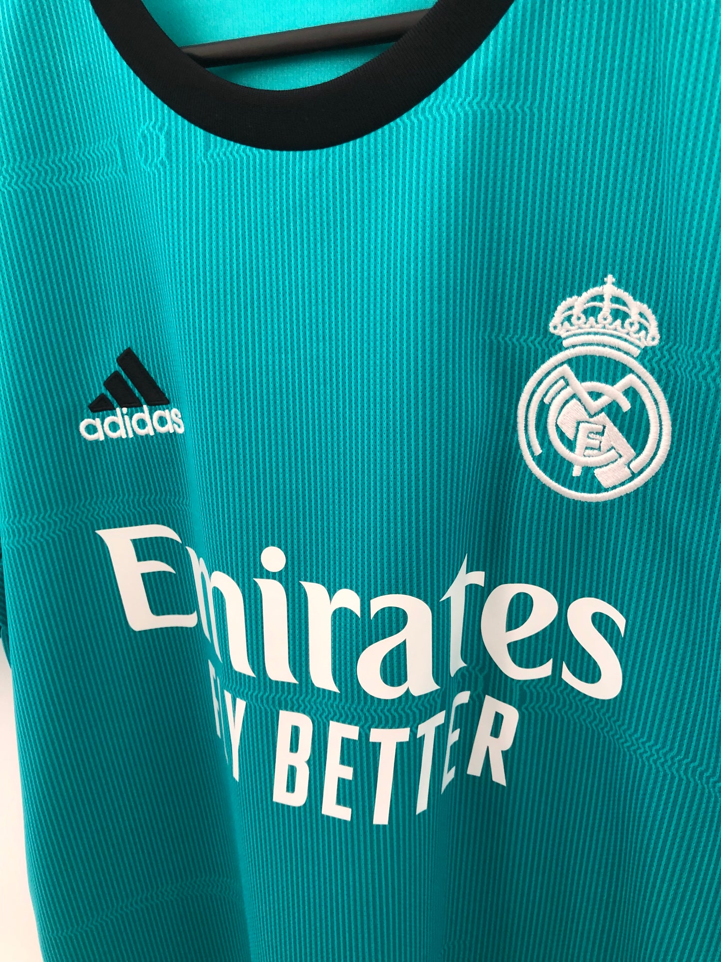 Hazard #7 Real Madrid 2021/22 Medium CL 3rd Shirt Excellent Condition H40951