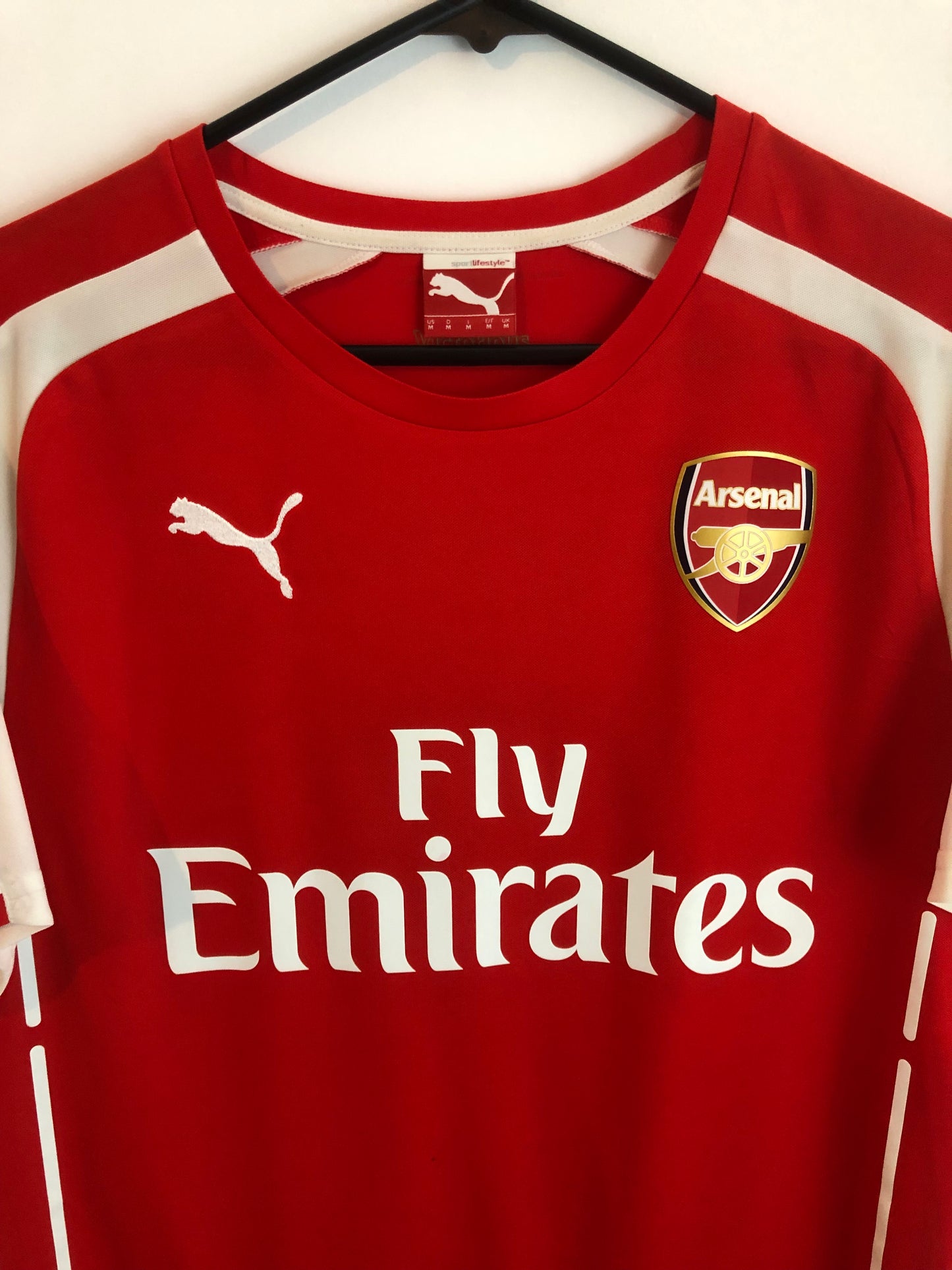 Rosicky #7 Arsenal 2014/15 Medium Home Shirt Puma Very Good Condition 746446