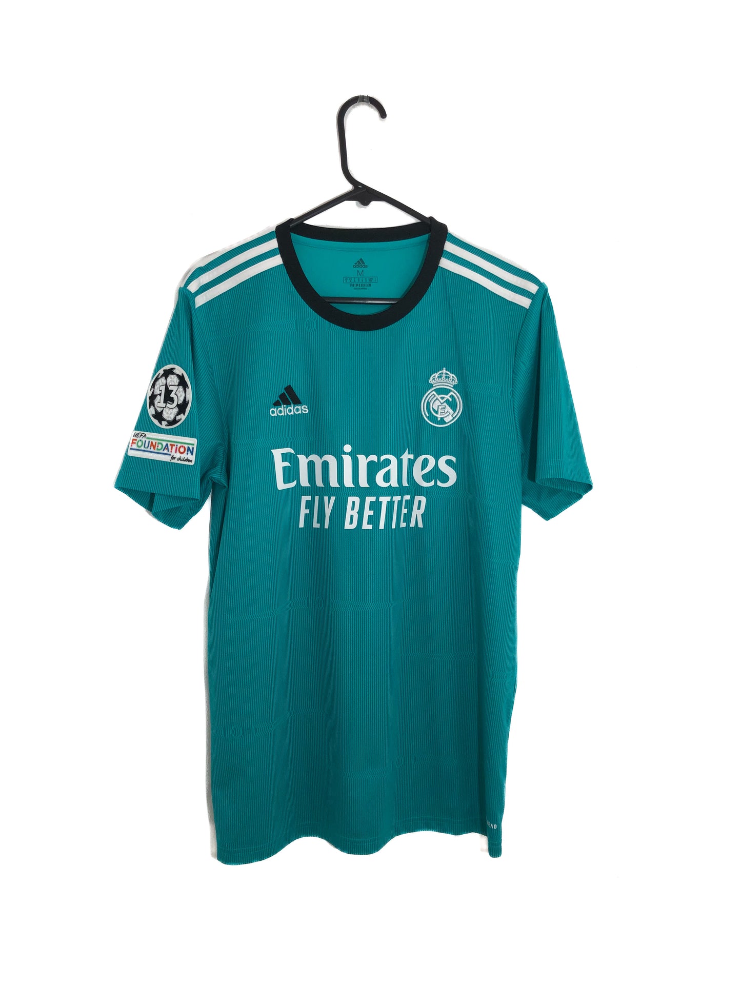 Hazard #7 Real Madrid 2021/22 Medium CL 3rd Shirt Excellent Condition H40951