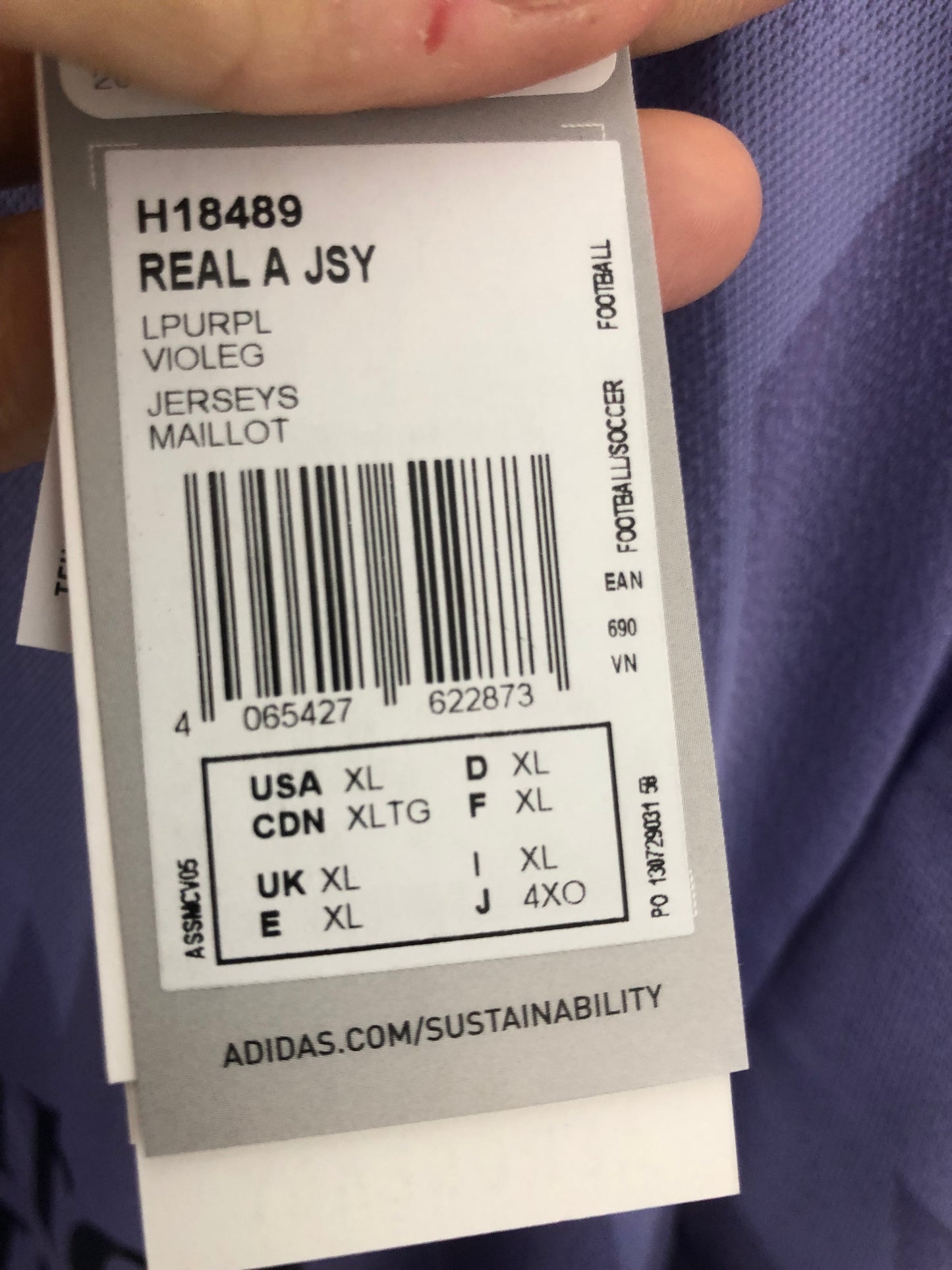 Alaba #4 Real Madrid 2022/23 Away XL Football Shirt Adidas BNWT