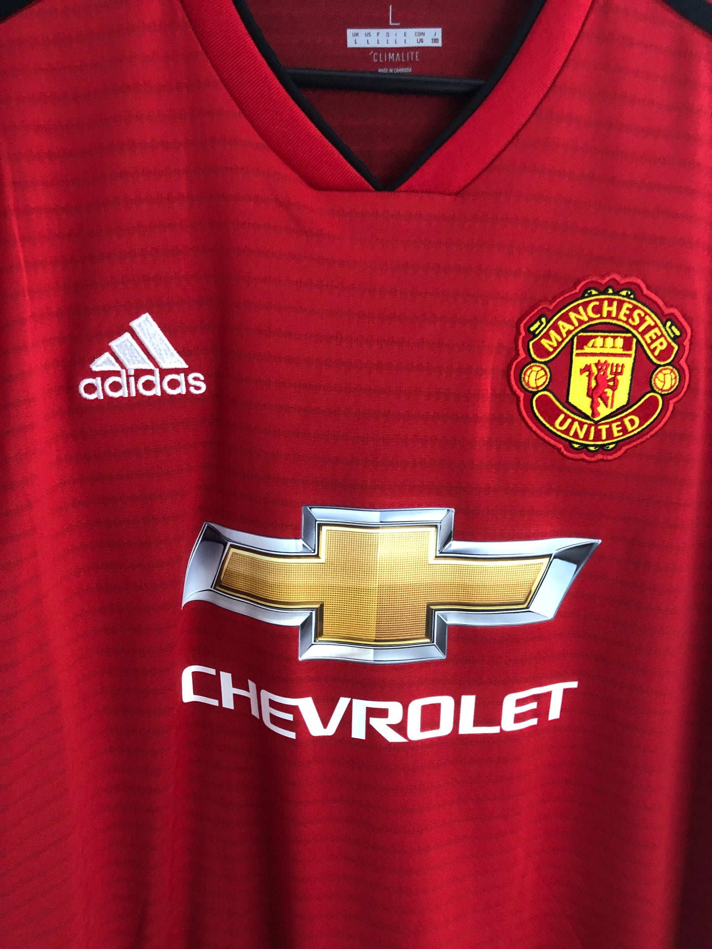 Rashford #10 Man United Large 2018/19 Home Shirt BNWT Cg0040