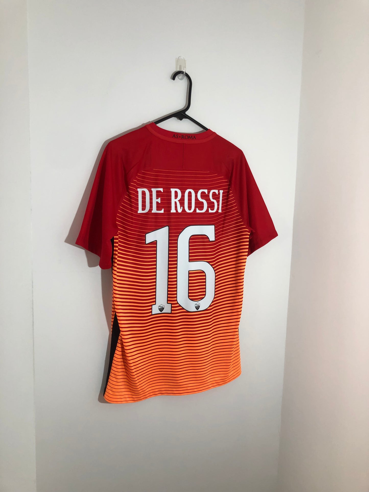 De Rossi #16 AS Roma 2016/17 3rd Medium Shirt Excellent Condition 776959-660