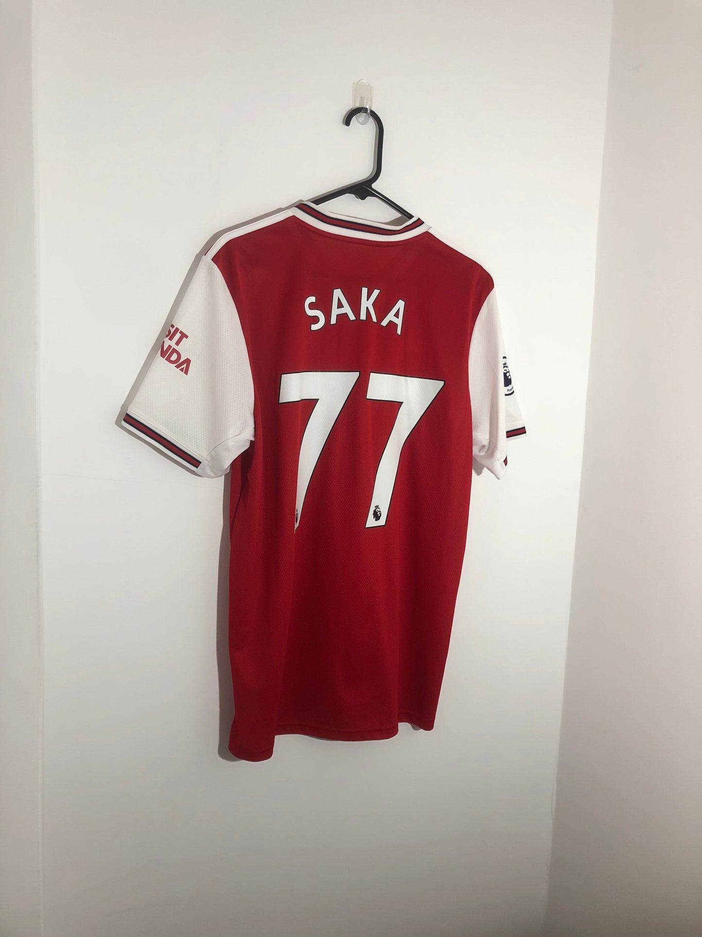 Saka #77 Arsenal 2019/20 Large Home Shirt Excellent Condition EH5637