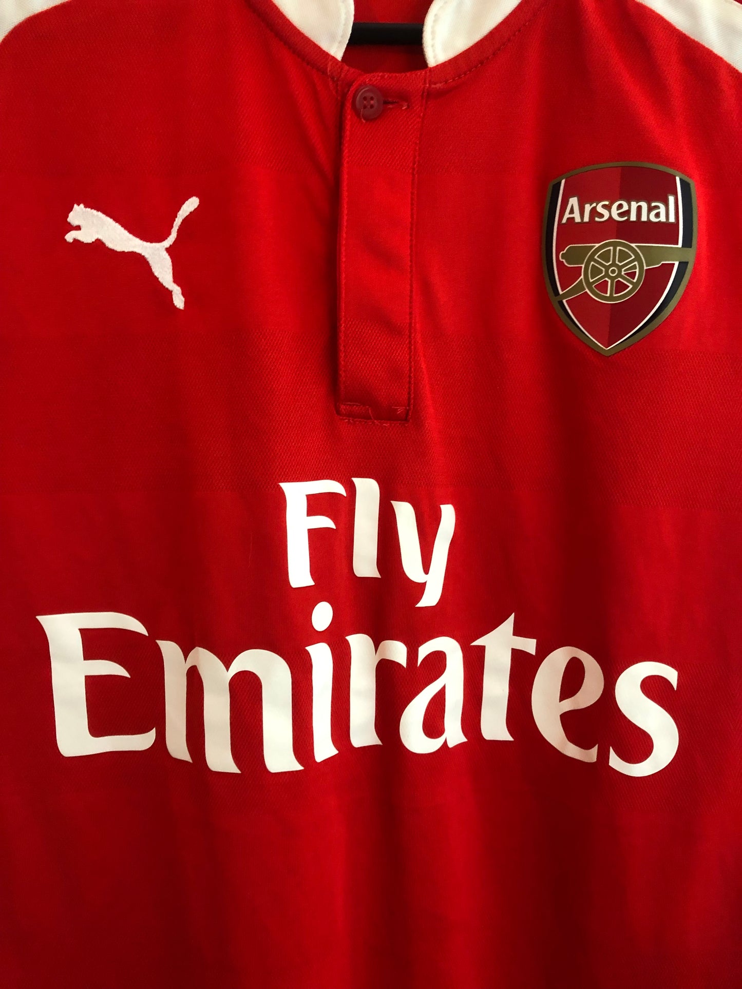 Arsenal 2015/16 Small Home Shirt Puma Excellent Condition 747566