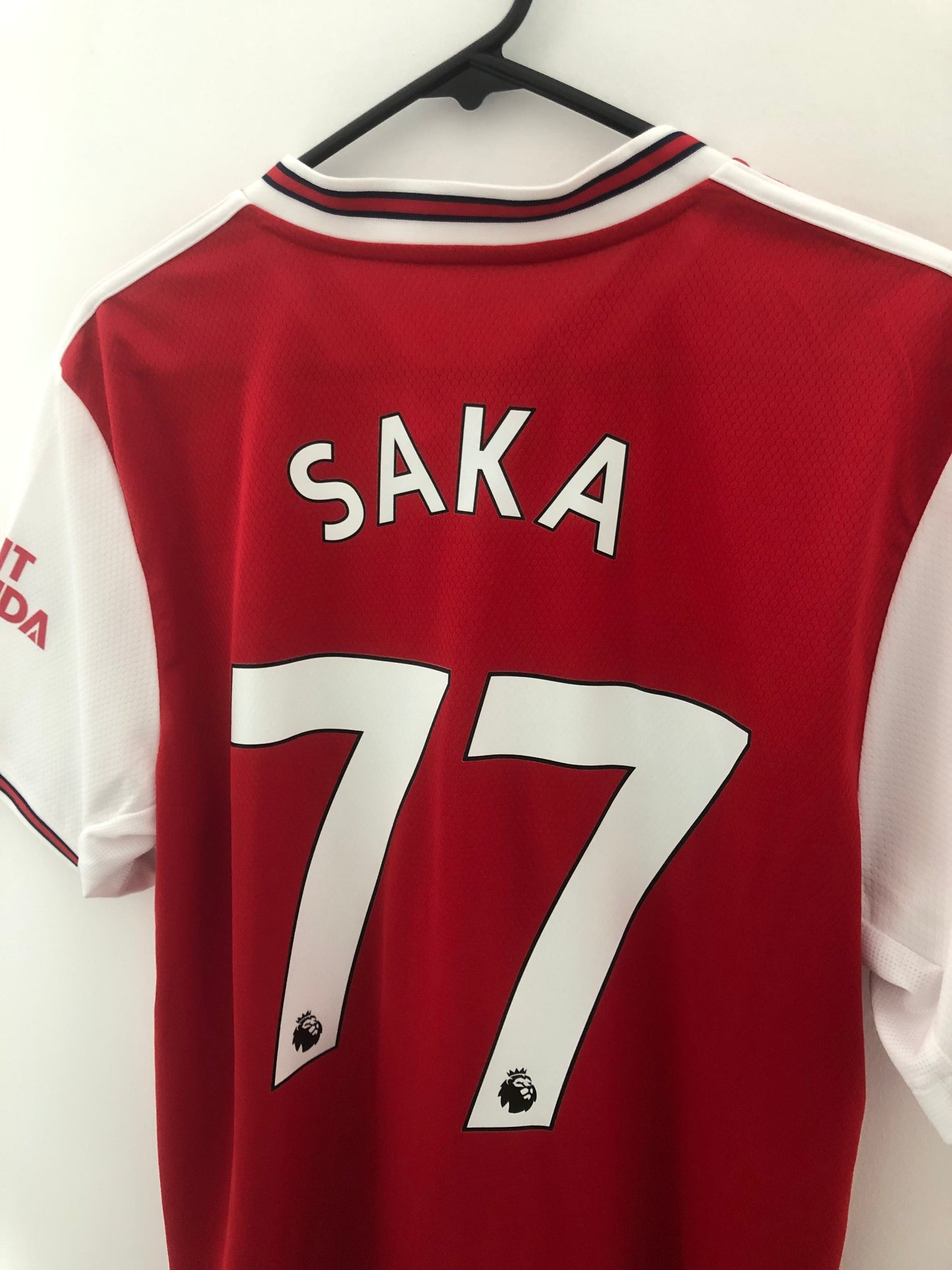 Saka #77 Arsenal 2019/20 Large Home Shirt Excellent Condition EH5637