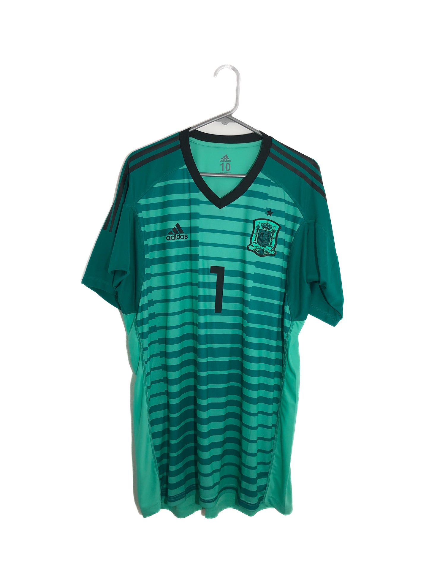 De Gea #1 Spain 2018 Xl Authentic (10) Home GK Shirt BNWT Br2700