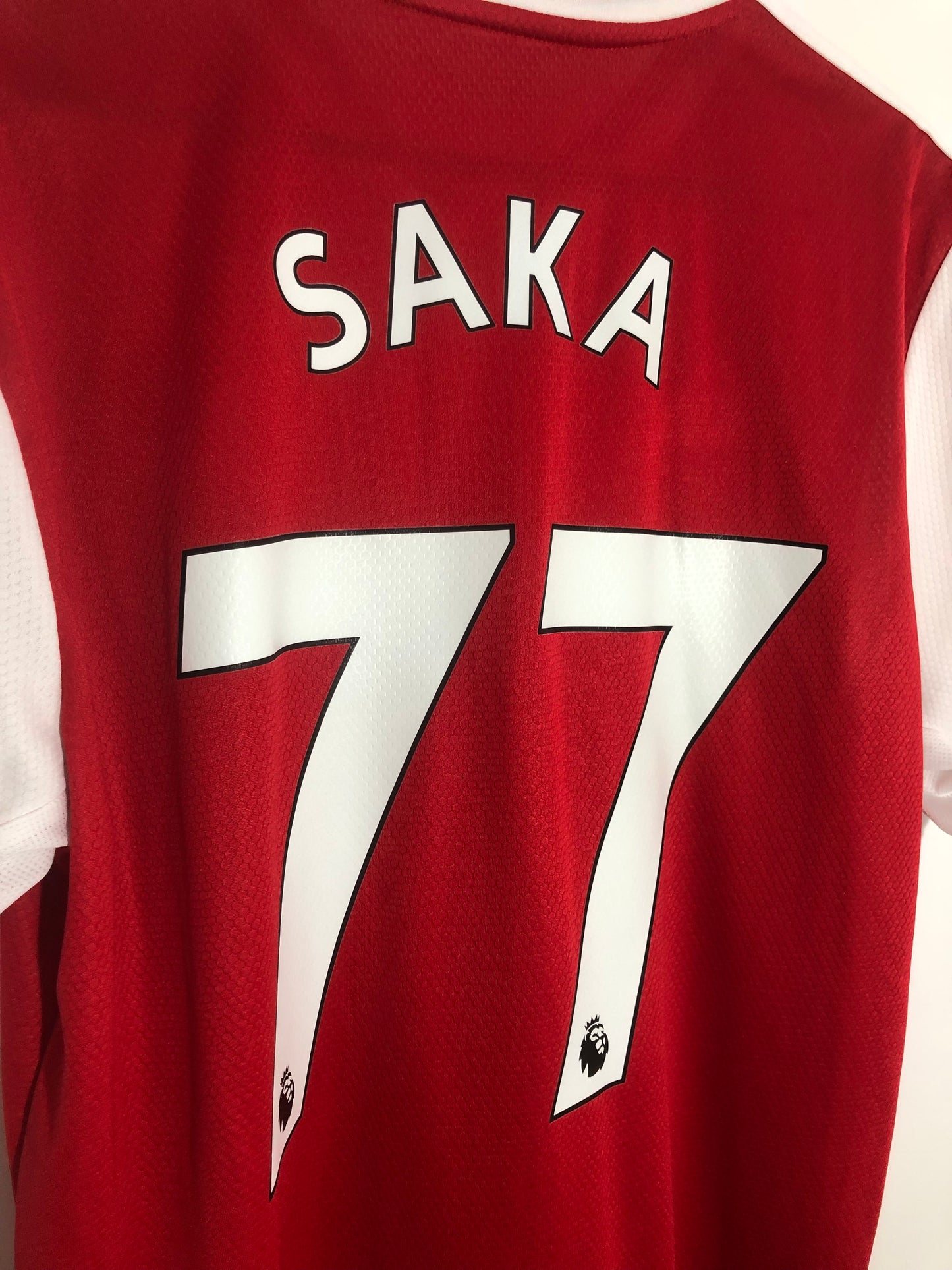 Saka #77 Arsenal 2019/20 Large Home Shirt Excellent Condition EH5637