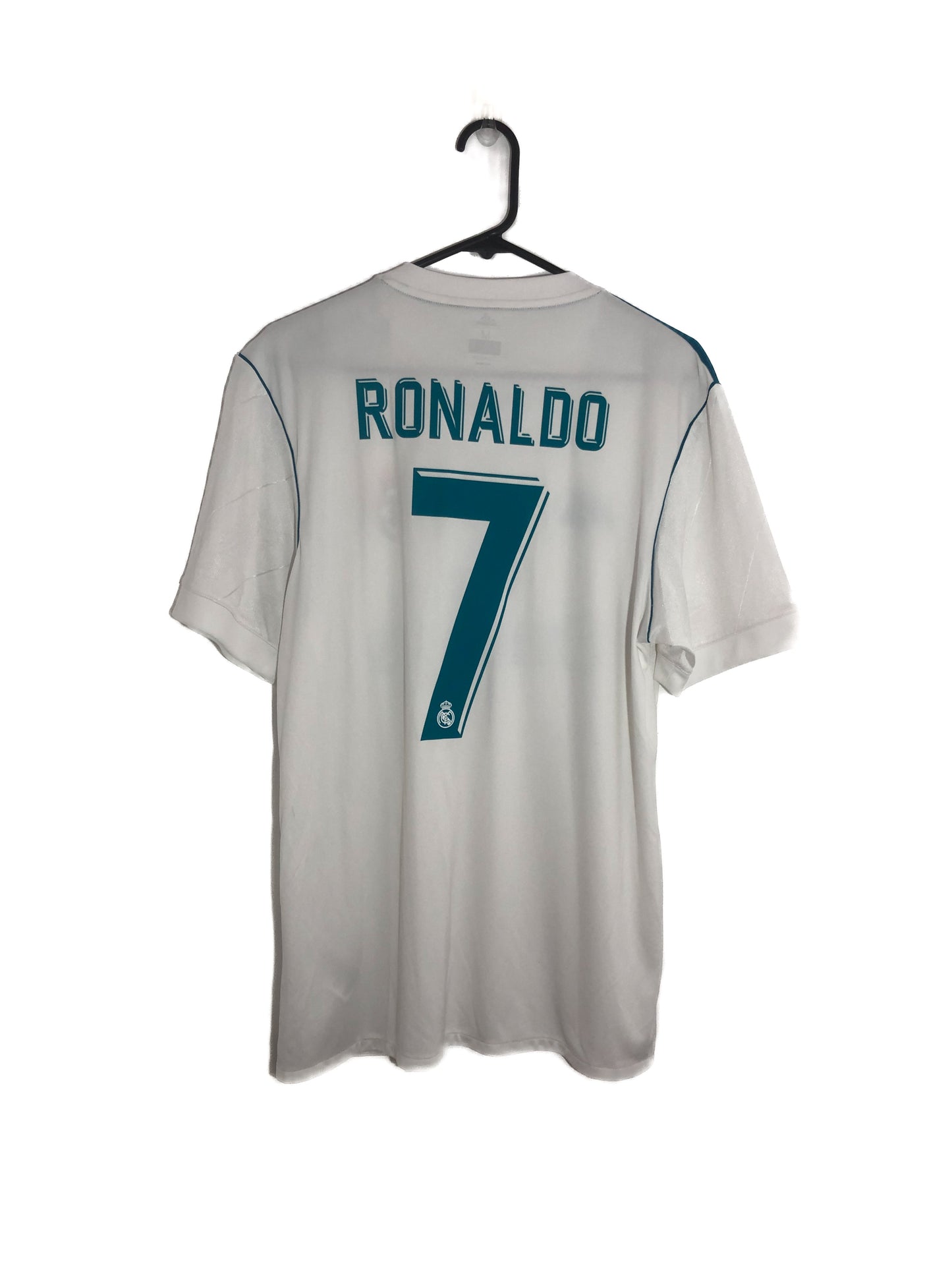 Ronaldo #7 Real Madrid 2017/18 Medium Home Shirt Excellent Condition AZ8059