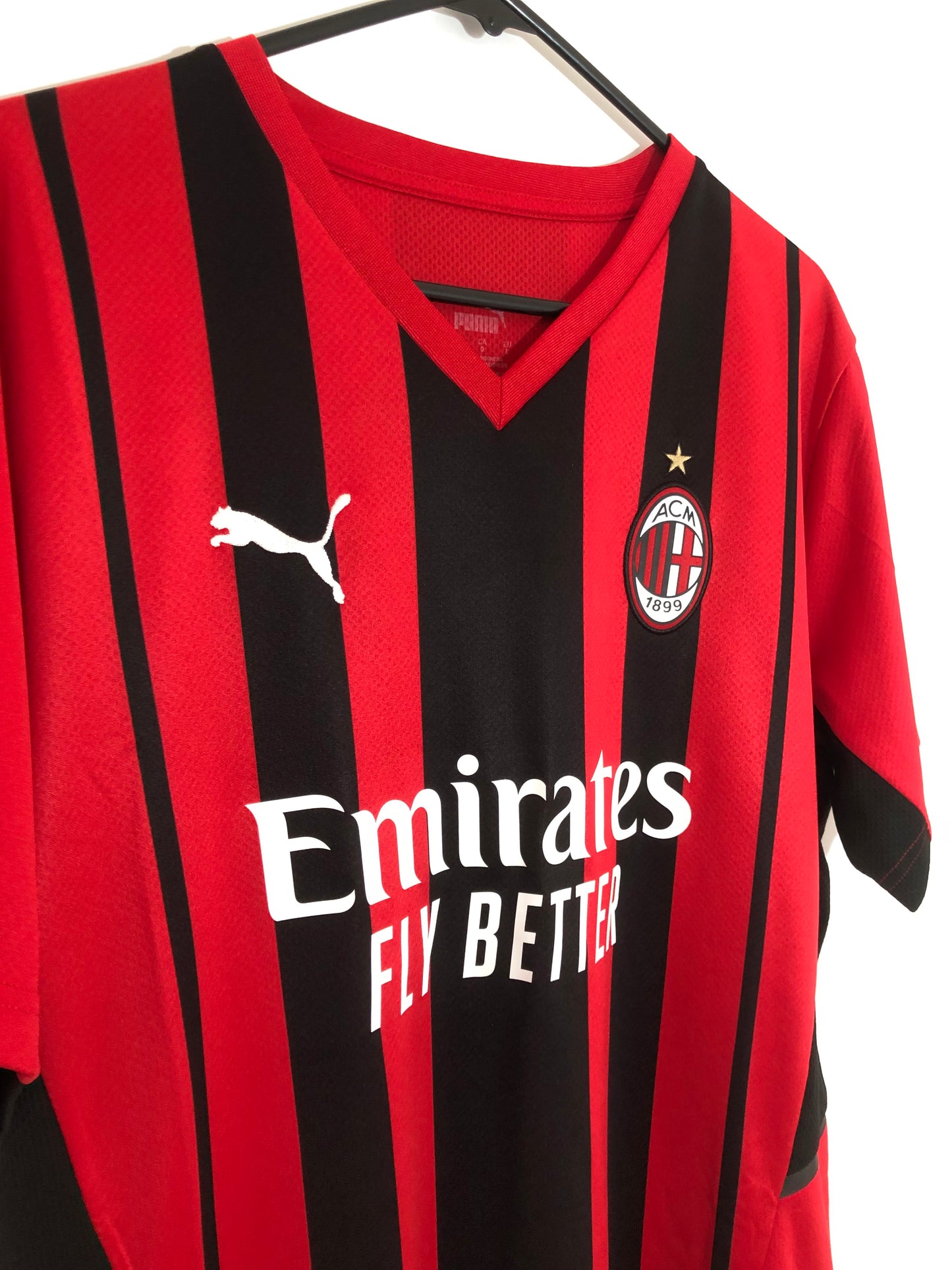 Tomori #23 AC Milan Large 2021/22 Home Shirt Puma Excellent Condition 759122-01