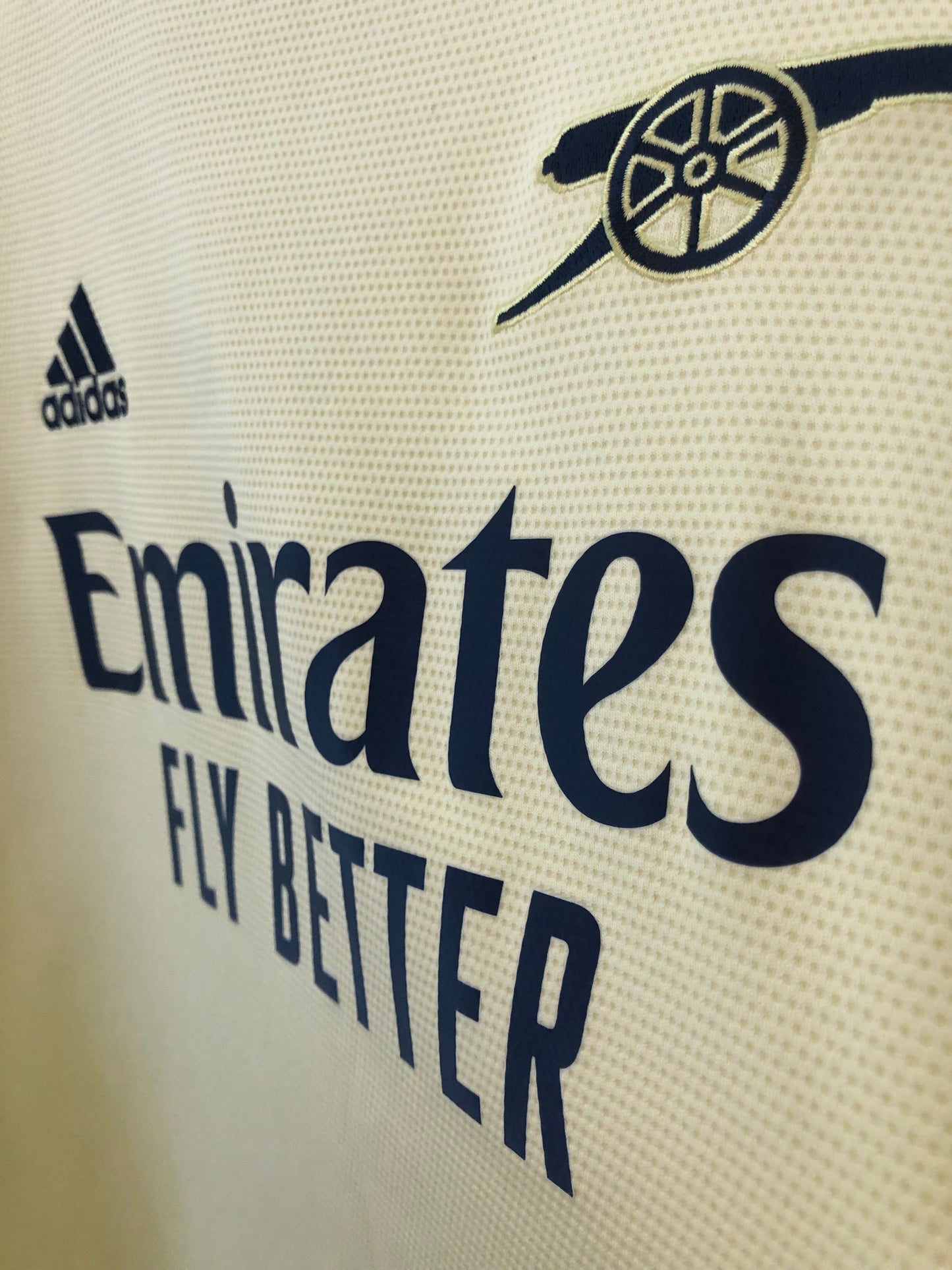 White #4 Arsenal Away 2021/22 Large Shirt Adidas Excellent Condition GM0218