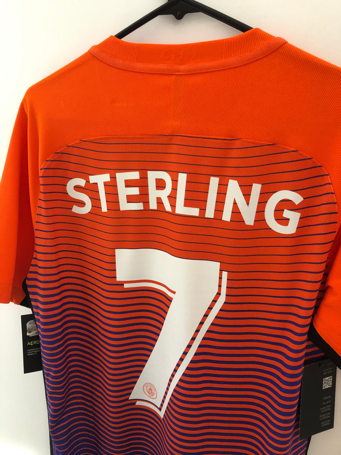 Sterling #7 Man City 2016/17 Medium Vapor 3rd Shirt BNWT 846985 817