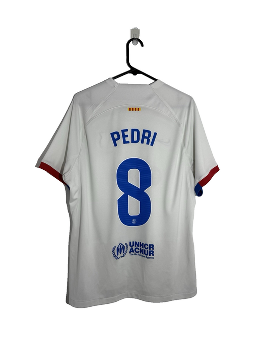 Barcelona Pedri #8 2023/24 Away XL Shirt Excellent Condition DX2686-101