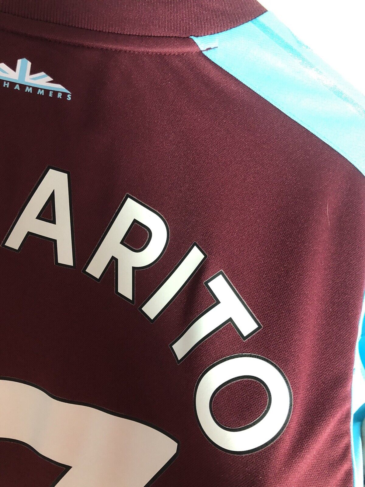 Chicharito 17 West Ham United 2017 18 Large Home Shirt Umbro Excellent Condition