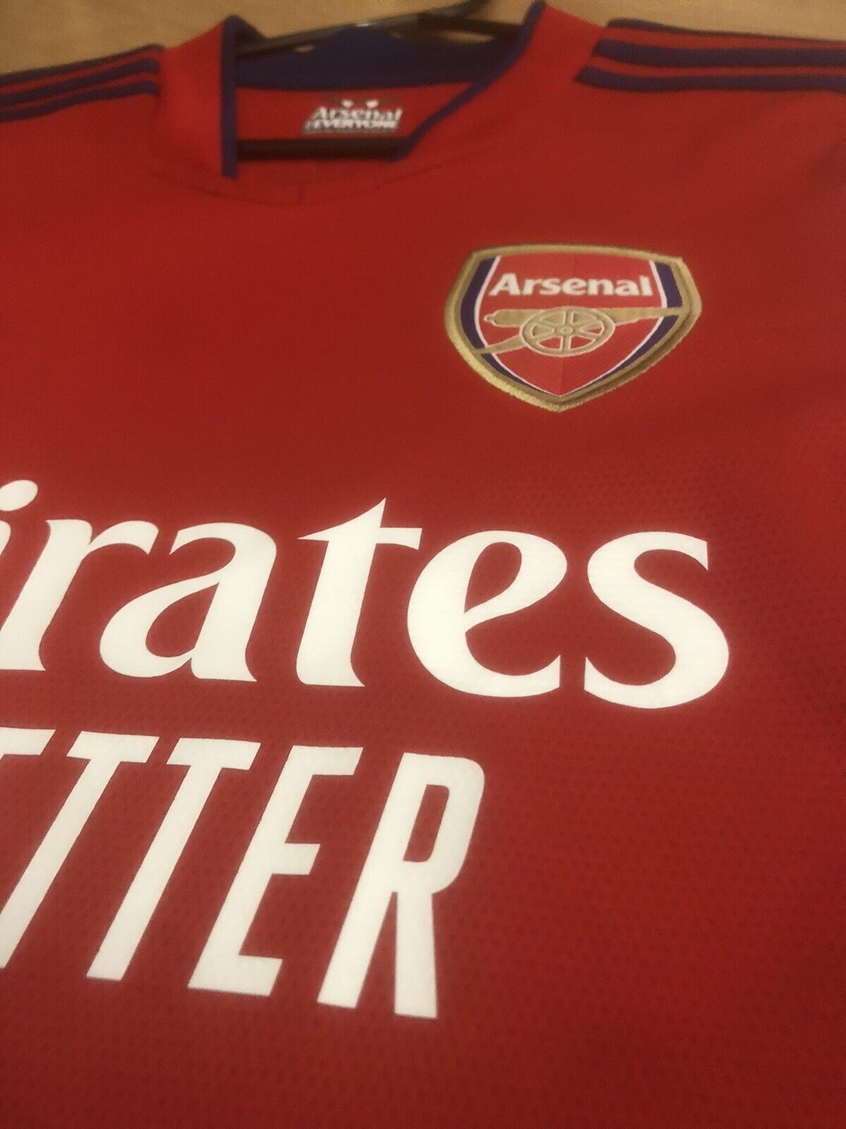 White #4 Arsenal Home 2021/22 Large Shirt Adidas Excellent Condition GM0217