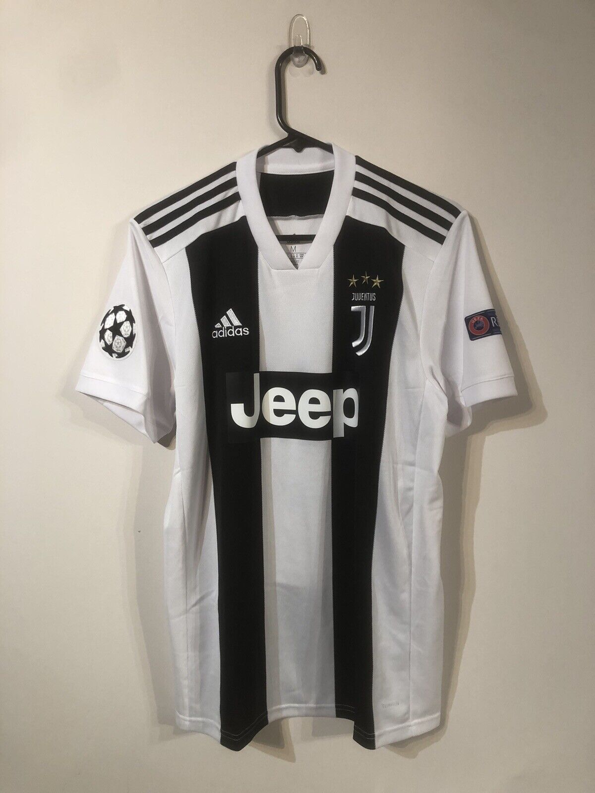 Joao Cancelo #20 Juventus 2018/19 Medium Home Champions League Shirt Adidas BNWT