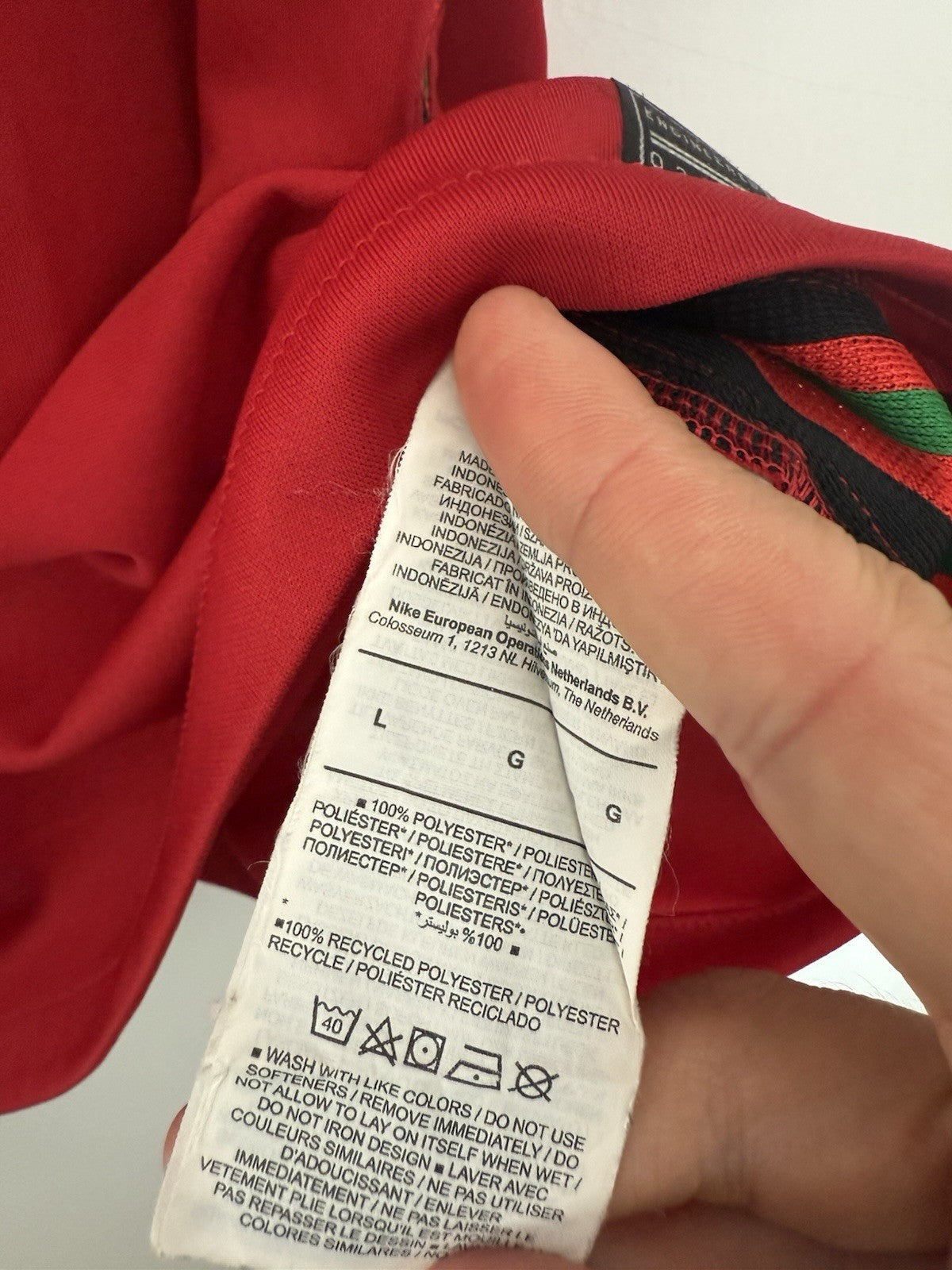 Portugal Ronaldo #7 2020 Home Large Shirt Nike Excellent Condition CD0704-687