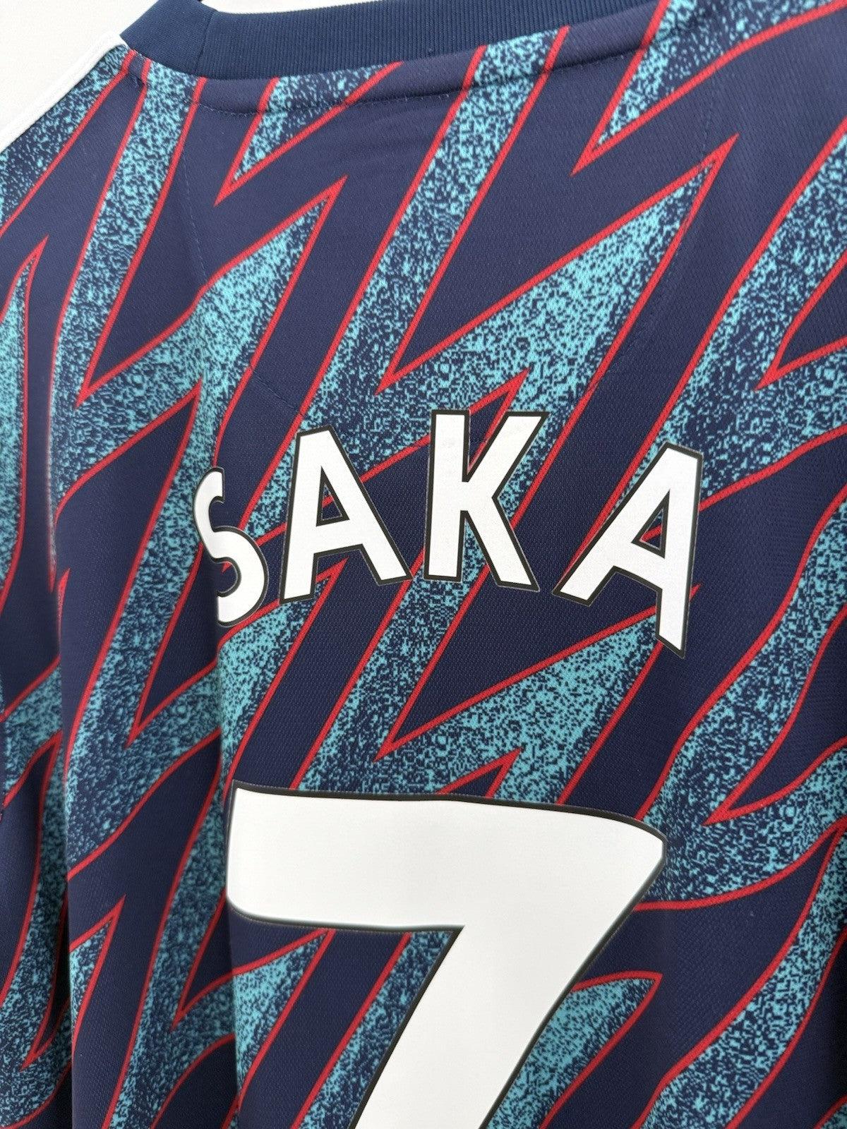 Arsenal Saka #7 2021/22 Medium 3rd Shirt Adidas Excellent Condition GM0213