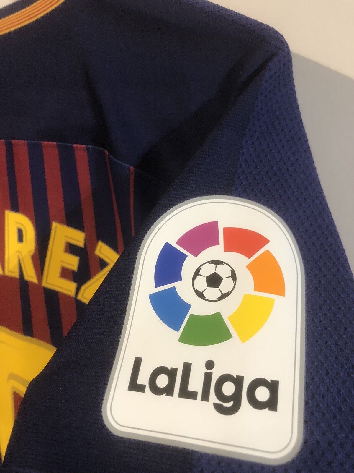 Suarez #9 Barcelona 2017/18 Small Home Aeroswift Shirt Nike Excellent Condition