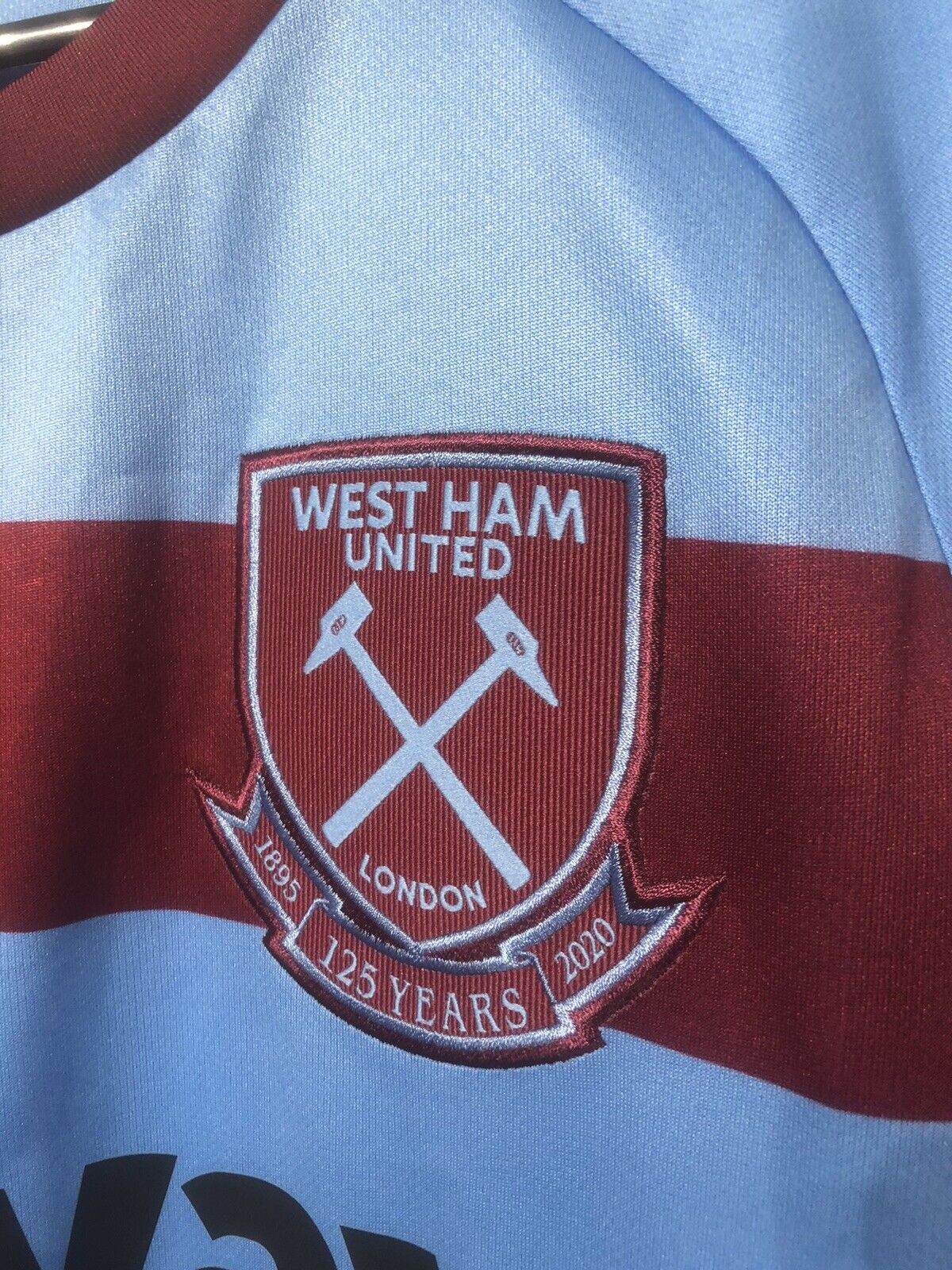 Noble #16 West Ham United 2020/21 Large L/S Away Shirt Umbro Excellent Condition