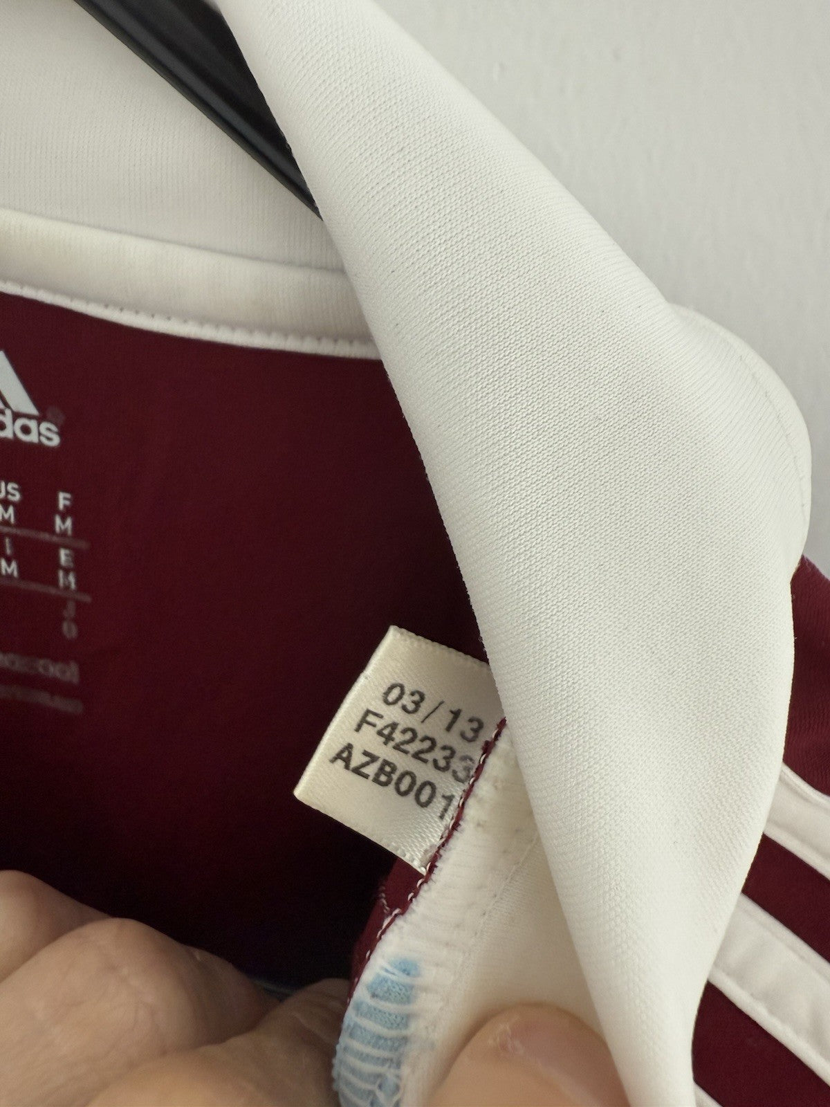 West Ham United 2013/14 Medium Home Shirt Adidas Excellent Condition F42233