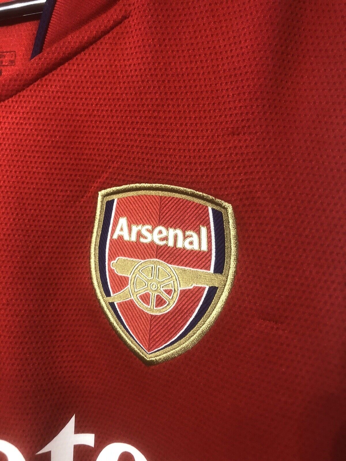 White #4 Arsenal Home 2021/22 Large Shirt Adidas Excellent Condition GM0217