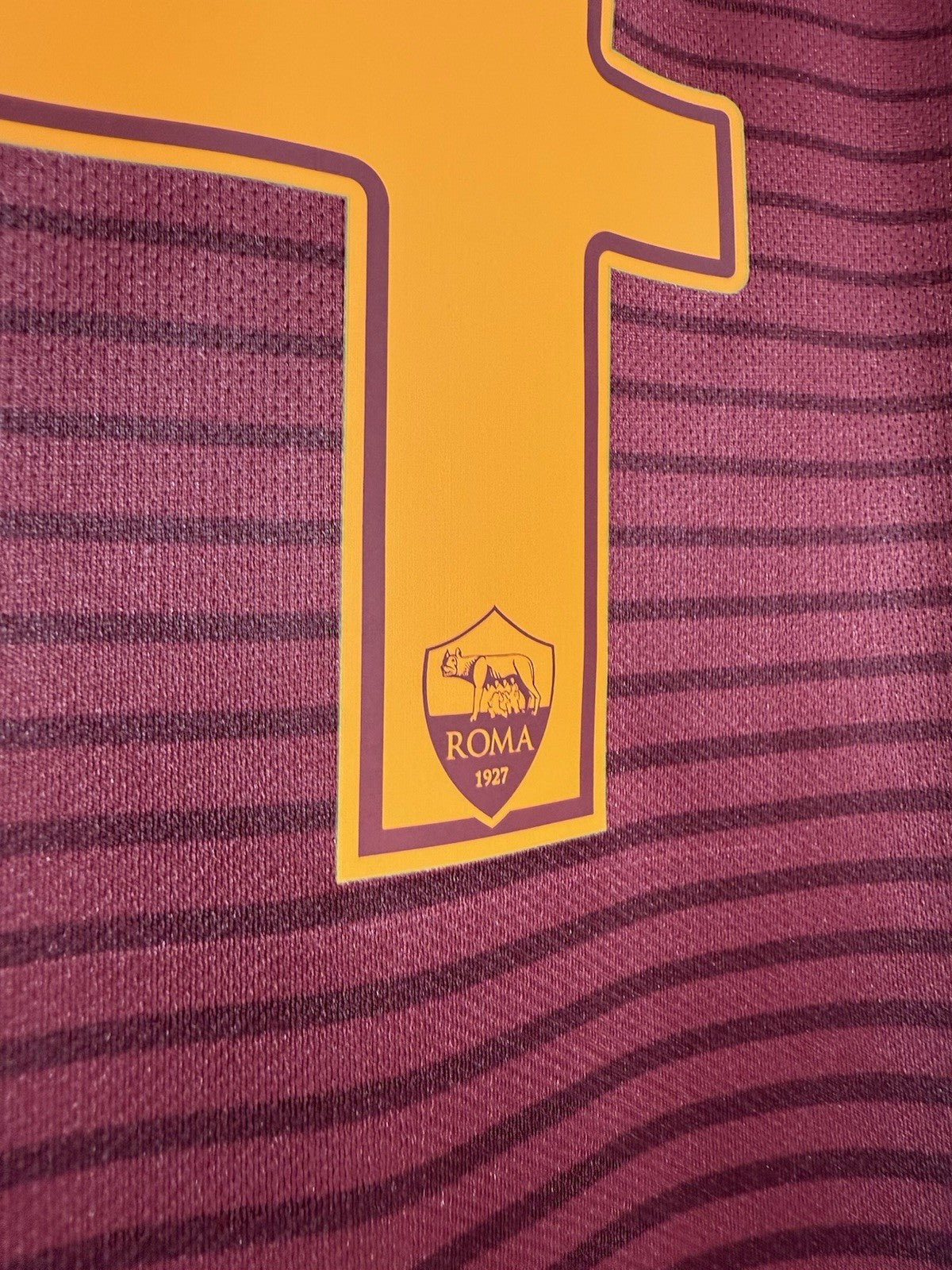 AS Roma Manolas #44 2016/17 Medium Home Shirt Excellent Condition 776967-677