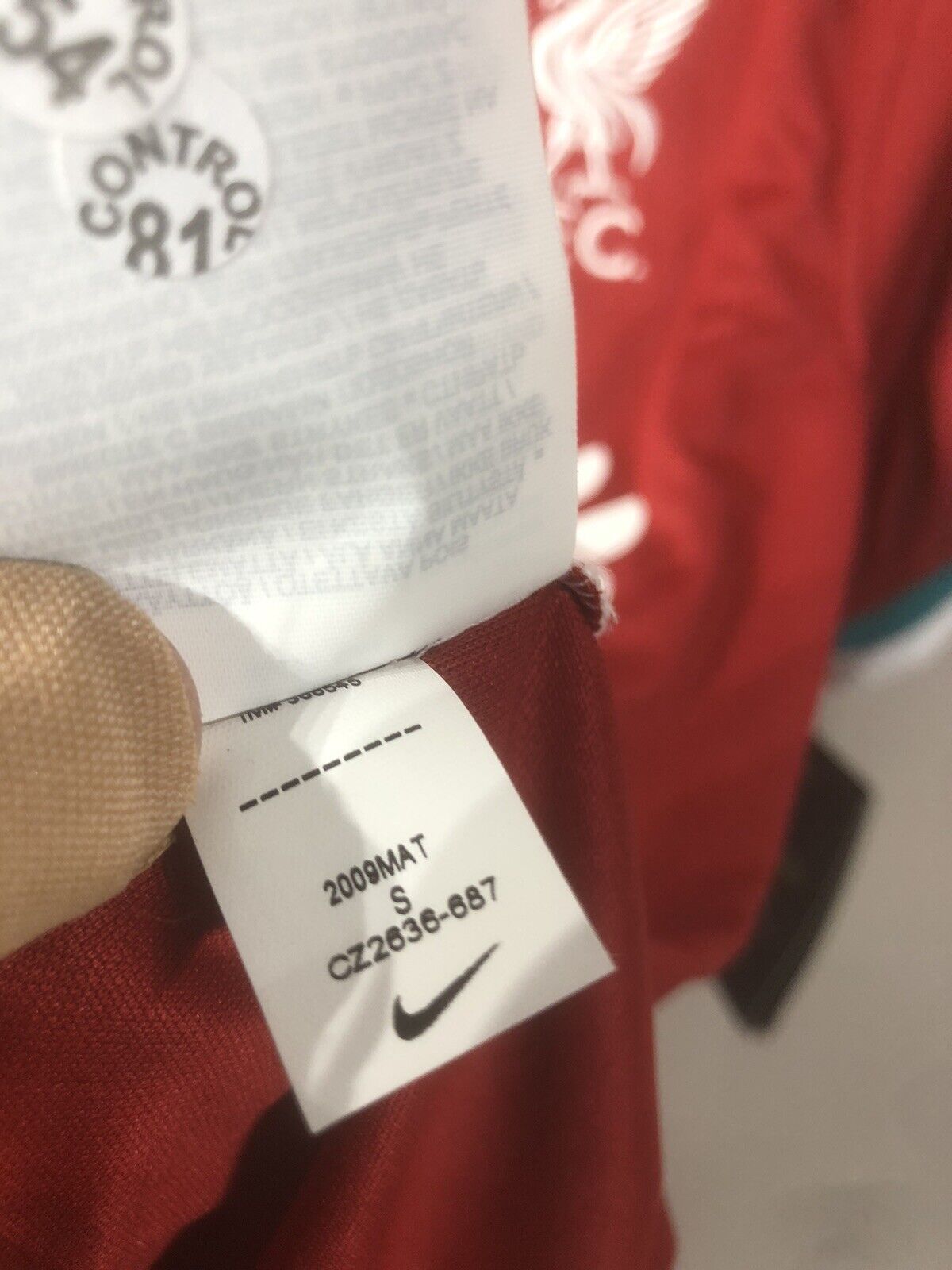 Jones #17 Liverpool Small 2020/21 Home Shirt Jersey Nike BNWT