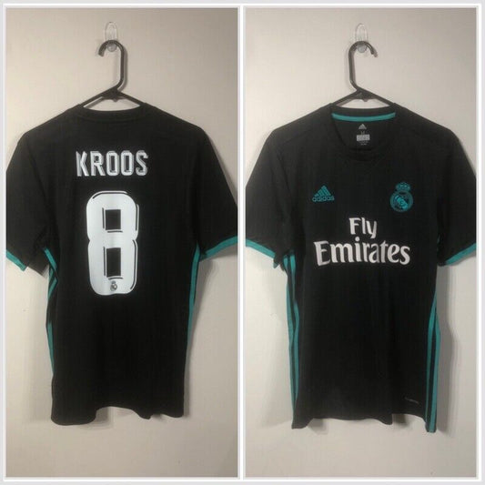 Kroos #8 Real Madrid 2017/18 Away Medium Shirt Adidas Very Good Condition