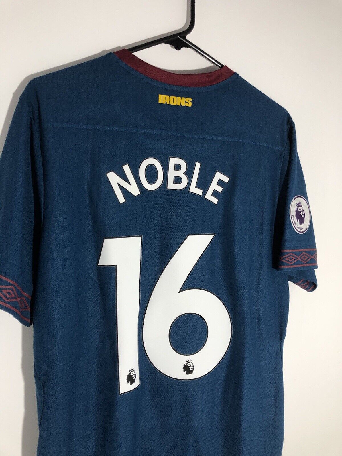 Noble 16 West Ham United 2018 19 Large 3rd Shirt Umbro Excellent Condition
