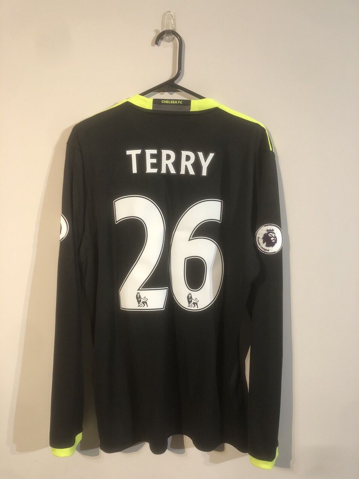 Terry #26 Chelsea 2016/17 Large L/S Away Football Shirt Adidas BNWT