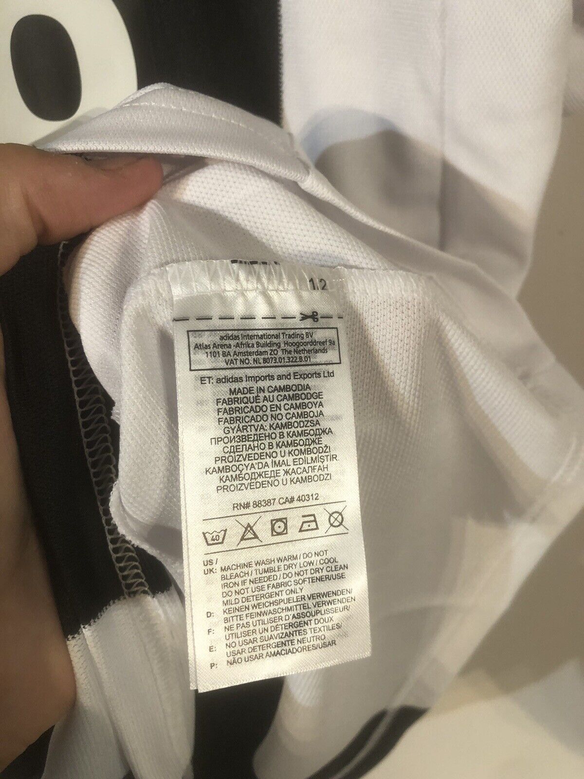 Joao Cancelo #20 Juventus 2018/19 Medium Home Champions League Shirt Adidas BNWT