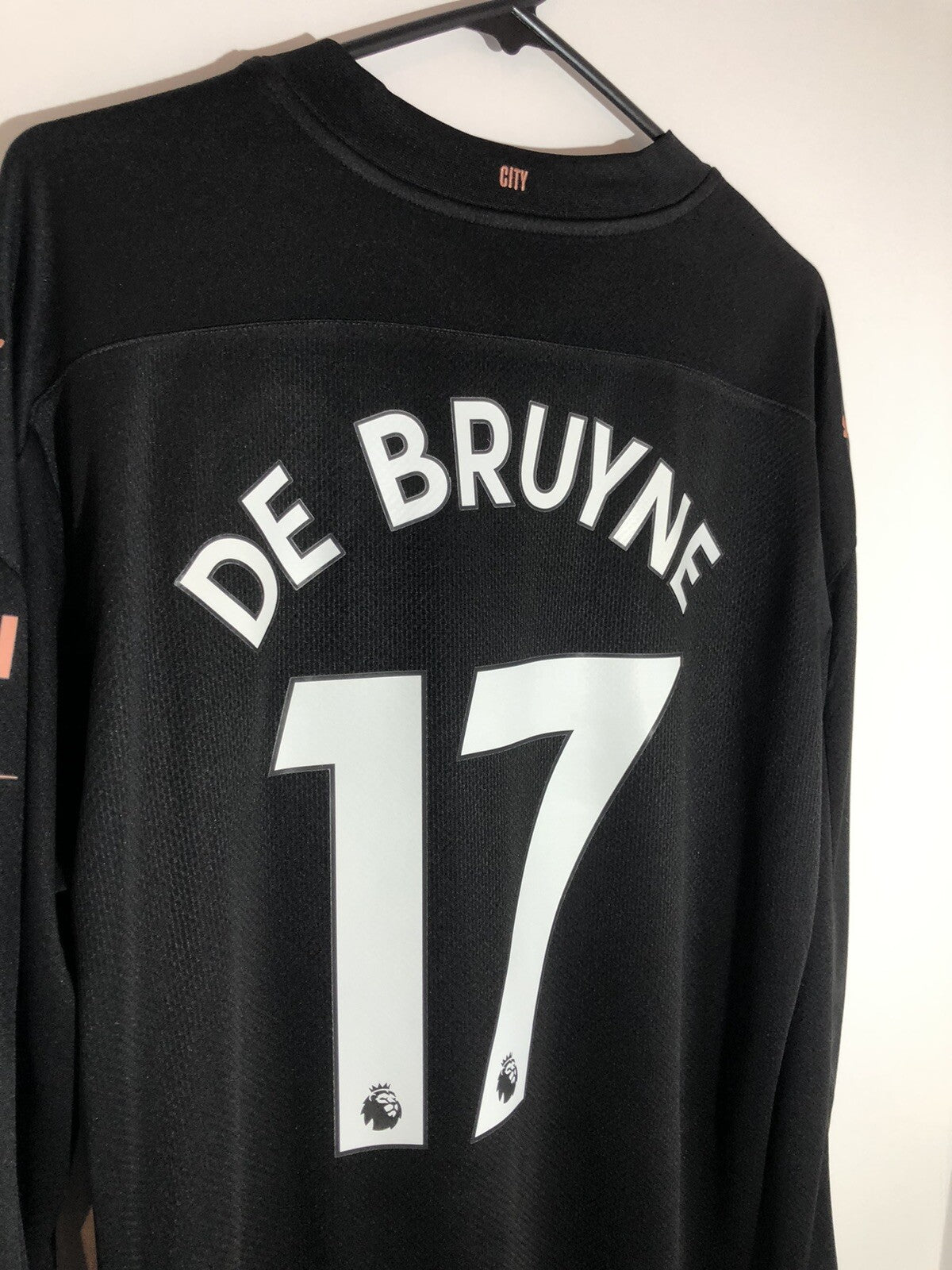 De Bruyne #17 Manchester City 2020/21 Large Away Excellent Condition 757092-02