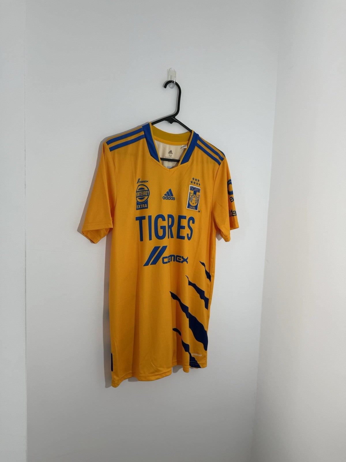 Tigres UANL 2021/22 Home Medium Shirt Adidas Excellent Condition GQ9275