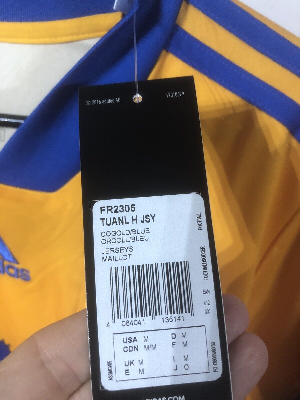 Tigres UANL Home Medium 2020/21 Football Shirt Adidas BNWT