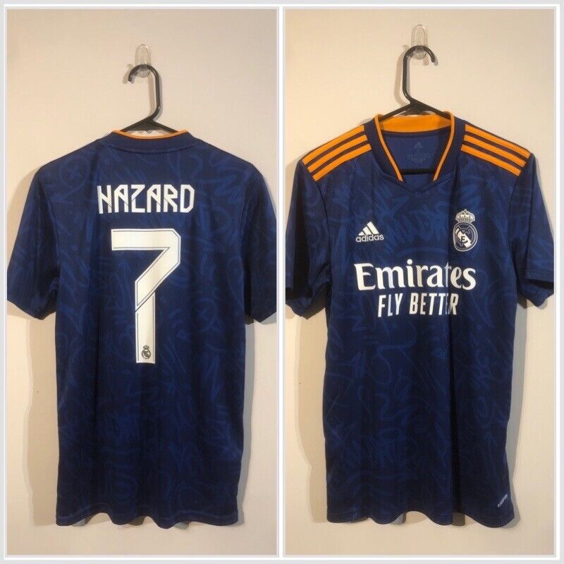 Hazard #7 Real Madrid 2021/22 Small Away Shirt Excellent Condition