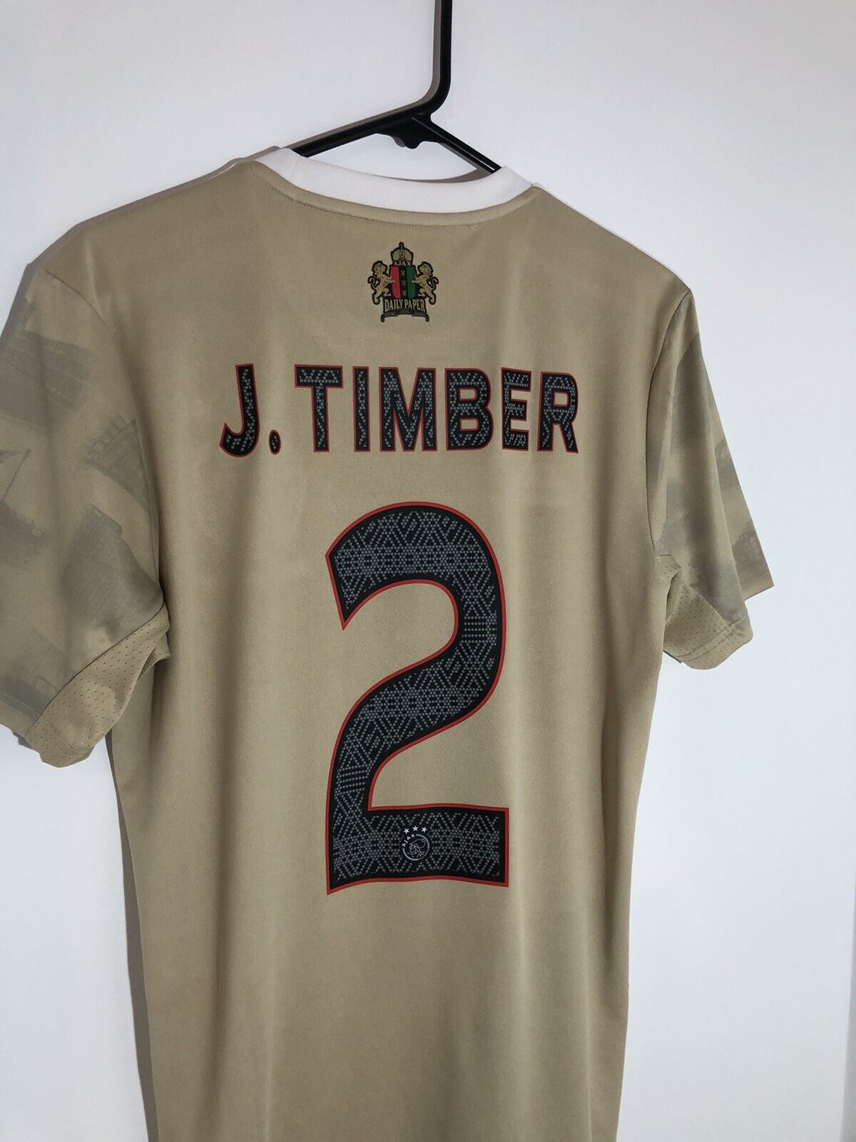 J Timber #2 Ajax Amsterdam Daily Paper Small 2021/22 3rd Excellent Condition HG1393