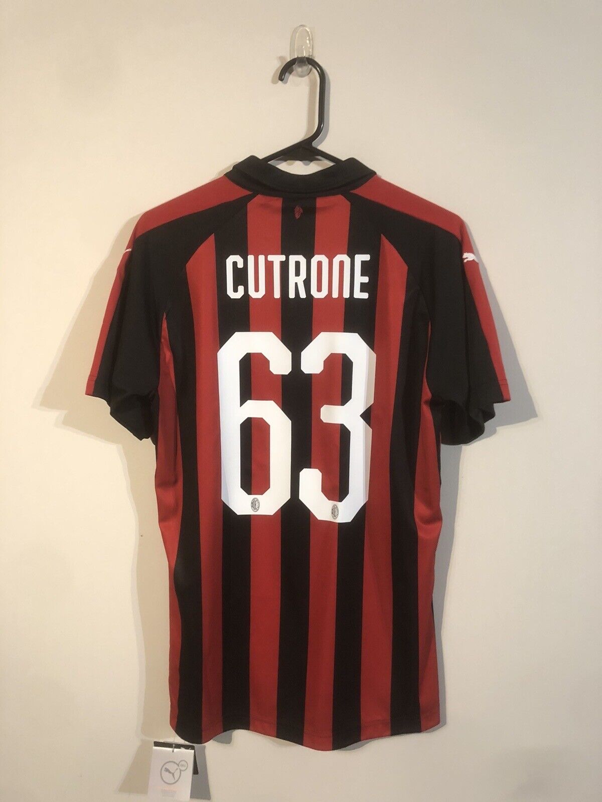 Cutrone #63 AC Milan 2018/19 Medium Home Football Shirt Jersey Trikot Puma BNWT