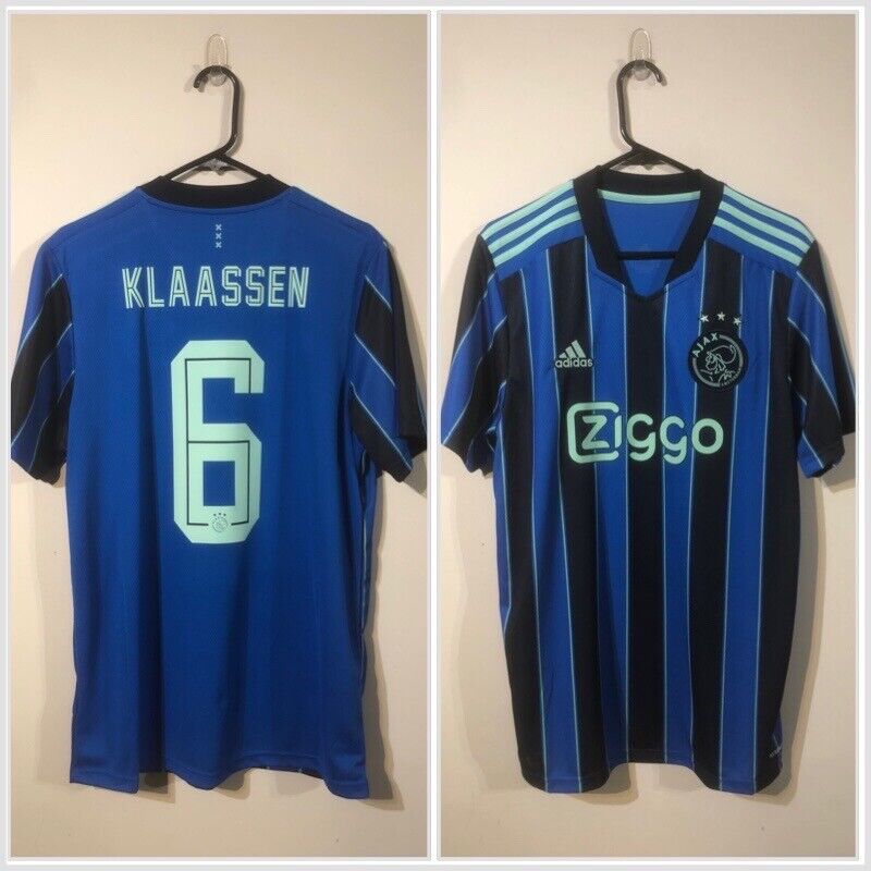 Klaasen #6 Ajax Amsterdam BNWT Large 2021/22 Away Shirt Jersey