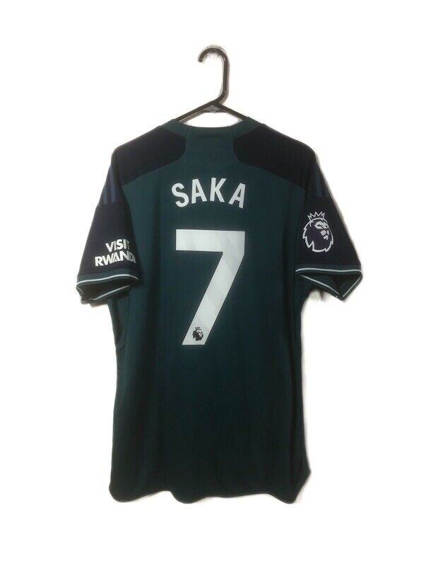 Saka #7 Arsenal 2023/24 Large 3rd Shirt Adidas Excellent Condition HR6935