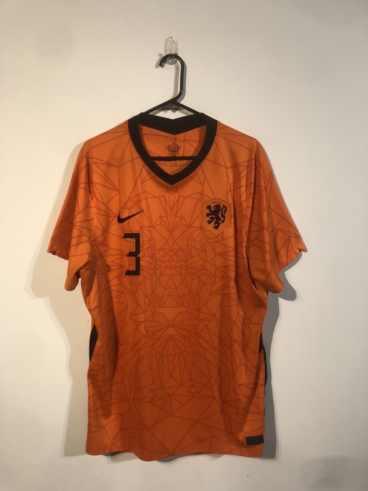 De Ligt #3 Netherlands 2020 Home X-Large Football Shirt Nike Excellent Condition