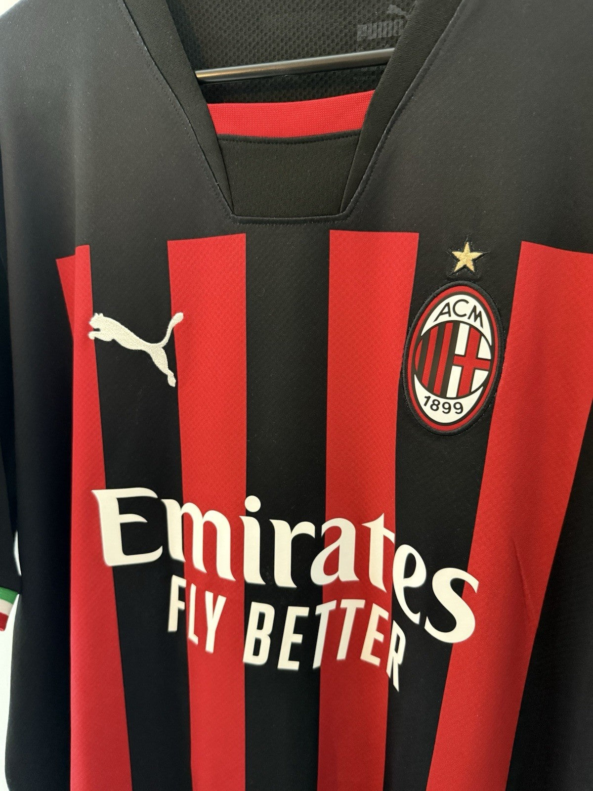 AC Milan Giroud #9 2022/23 Home XL Shirt Excellent Condition 765824-01