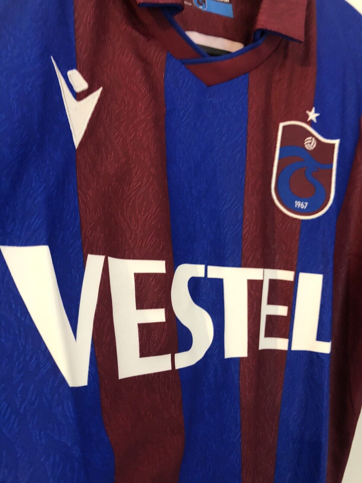 Trabzonspor Medium Authentic Home 2020 21 Shirt Macron Excellent Condition