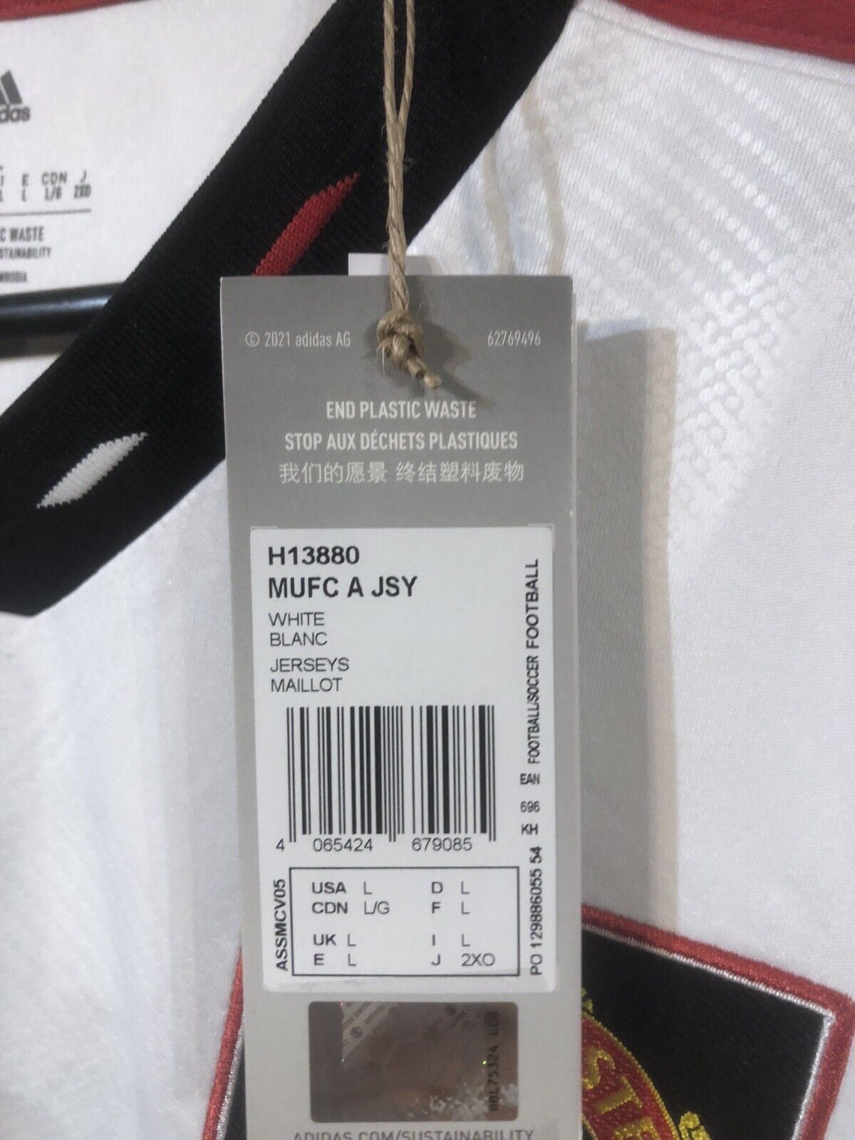 B. Fernandes #8 Manchester United 2022/23 Away Large Shirt Adidas BNWT
