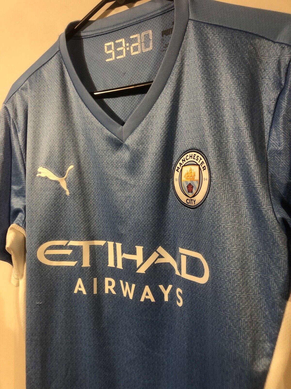 Stones #5 Manchester City 2021/22 Large Home Shirt Puma Very Good Condition