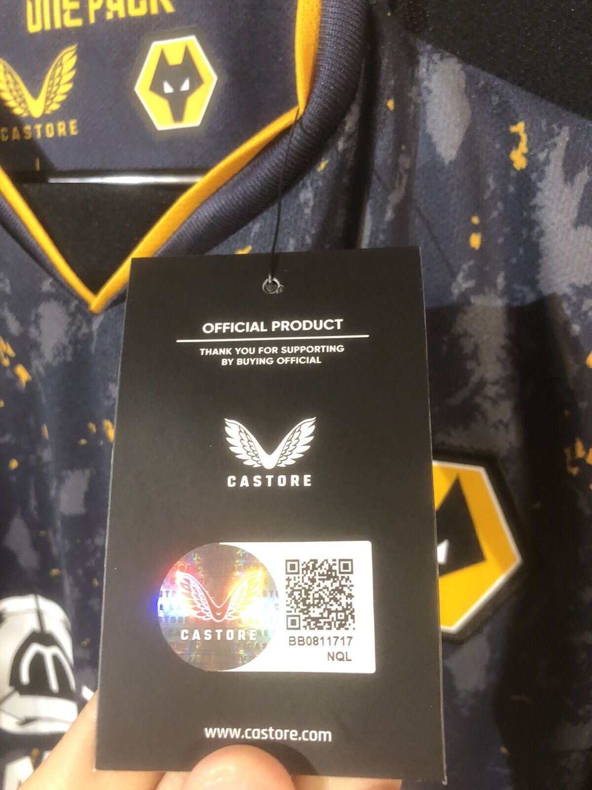 J. Moutinho #28 BNWT Wolves 2021/22 Large Euro Away Football Shirt Castore