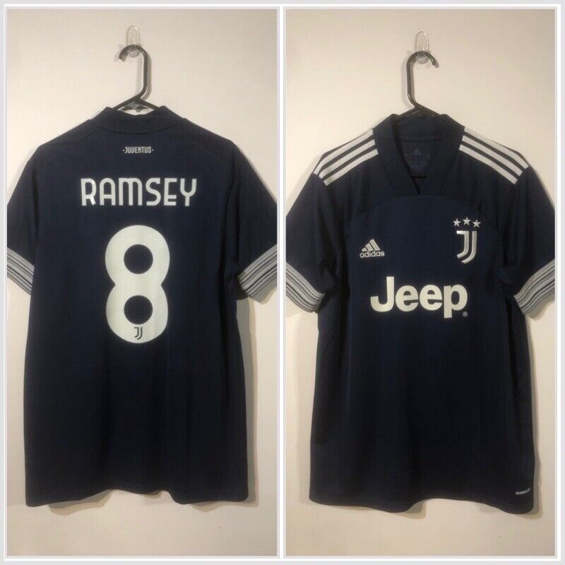 Ramsey #8 Juventus 2020/21 Large Away Football Shirt Adidas Excellent Condition