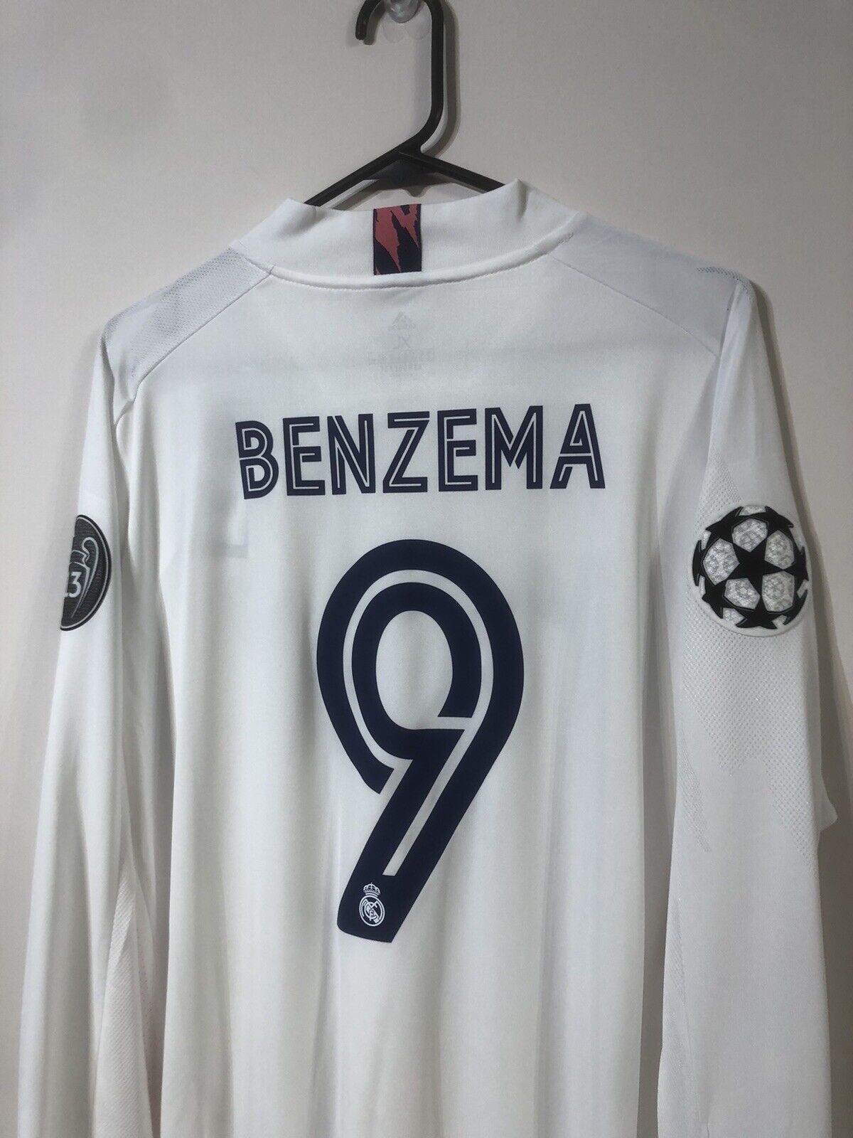 Benzema #9 Real Madrid 2020/21 X-Large L/S Home Football Shirt Jersey BNWT