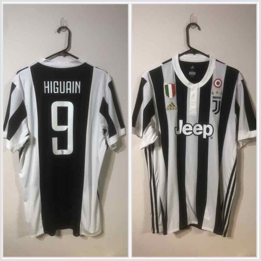 Higuian #9 Juventus 2017/18 Home X-Large Football Shirt Jersey Adidas BNWT