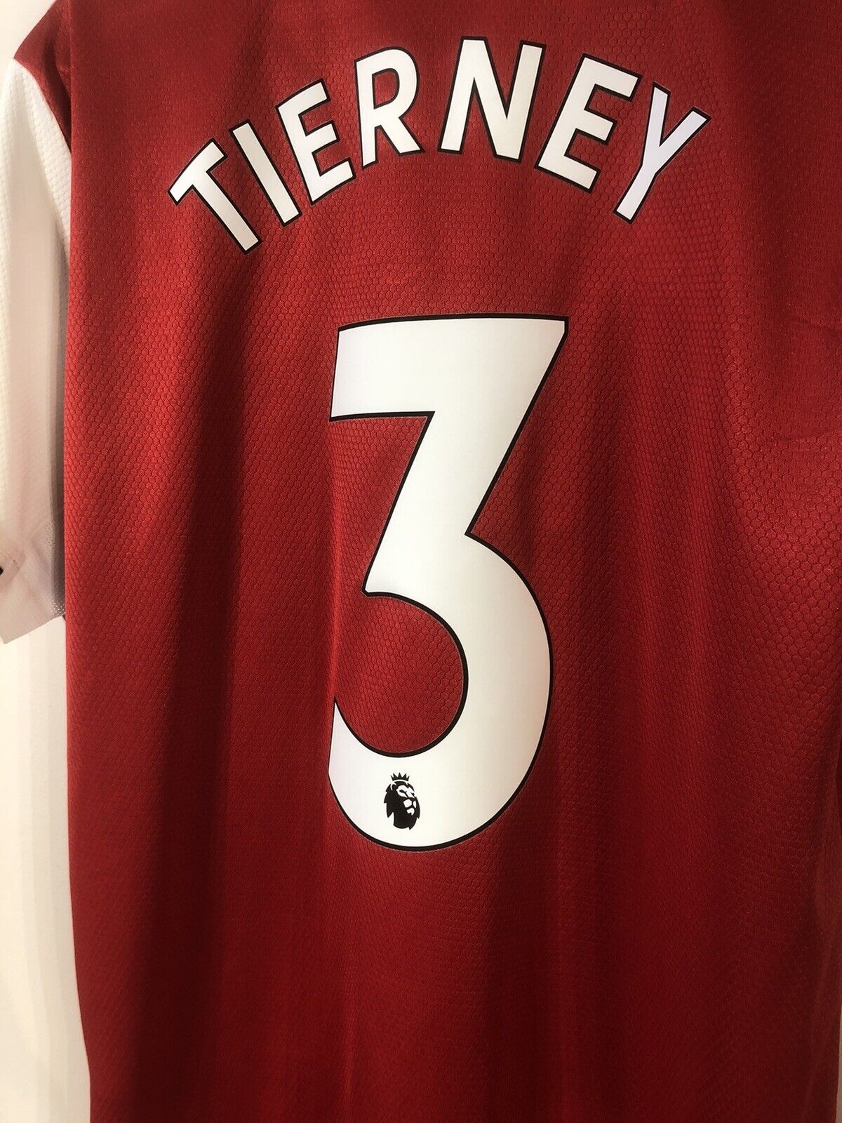 Tierney #3 Arsenal 2019/20 Medium Home Shirt Adidas Excellent Condition EH5637