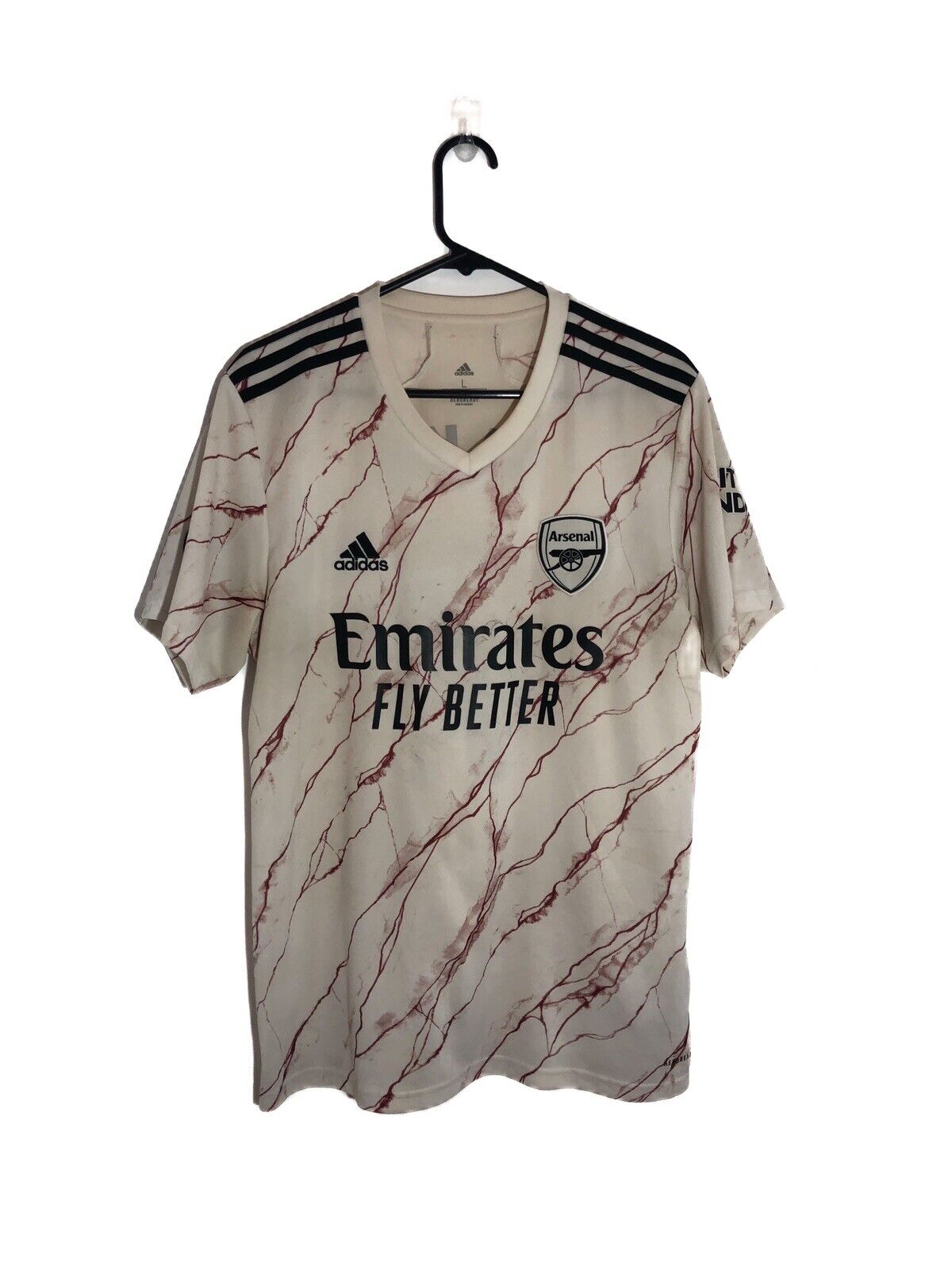 Saka #7 Arsenal 2020/21 Large Away Shirt Adidas Good Condition EH5815